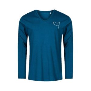V-Neck Langarmshirt
